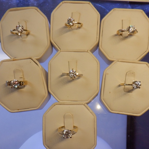 Jewelry - New 14k yellow gold engagement rings CZ